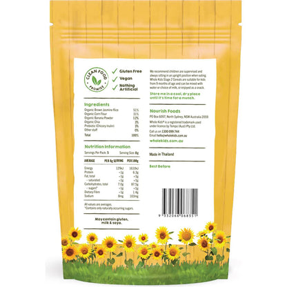 Whole Kids Little Stars Cereal Banana & Chia 40g