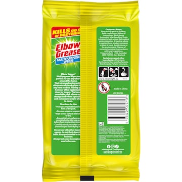 Elbow Grease Multipurpose Wipes Lemon Fresh 100 pack
