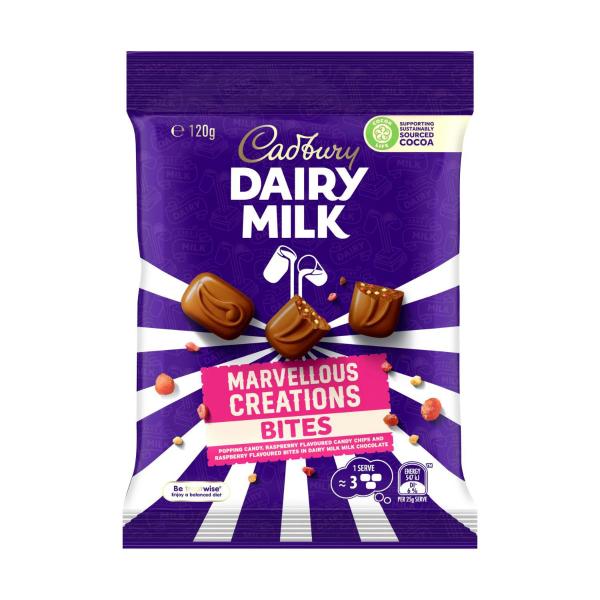 CADBURY DAIRY MILK MARVELLOUS CREATIONS BITES 120G