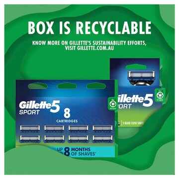 Gillette 5 Sport Razor Blades 4 pack