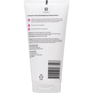 Neutrogena Deep Clean Brightening Foaming Cleanser 150g