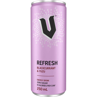 V Refresh Energy Drink Zero Sugar Blackcurrant & Yuzu 250mL