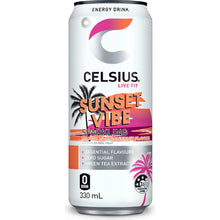 Celsius Sunset Vibe Energy Drink Sparkling Mango Passionfruit 330mL