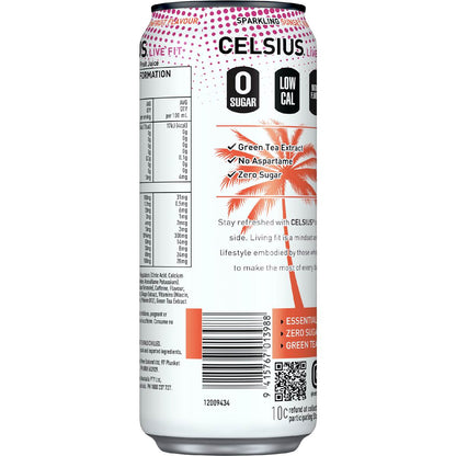 Celsius Sunset Vibe Energy Drink Sparkling Mango Passionfruit 330mL