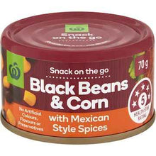 Woolworths Black Beans & Corn With Mexican Style Spices 70g