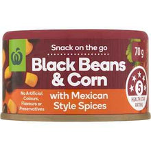 Woolworths Black Beans & Corn With Mexican Style Spices 70g