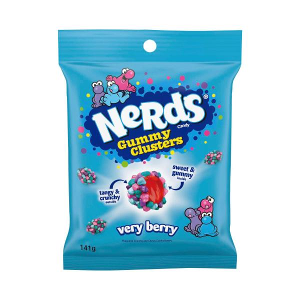 NERDS VERY BERRY GUMMY CLUSTERS 141G