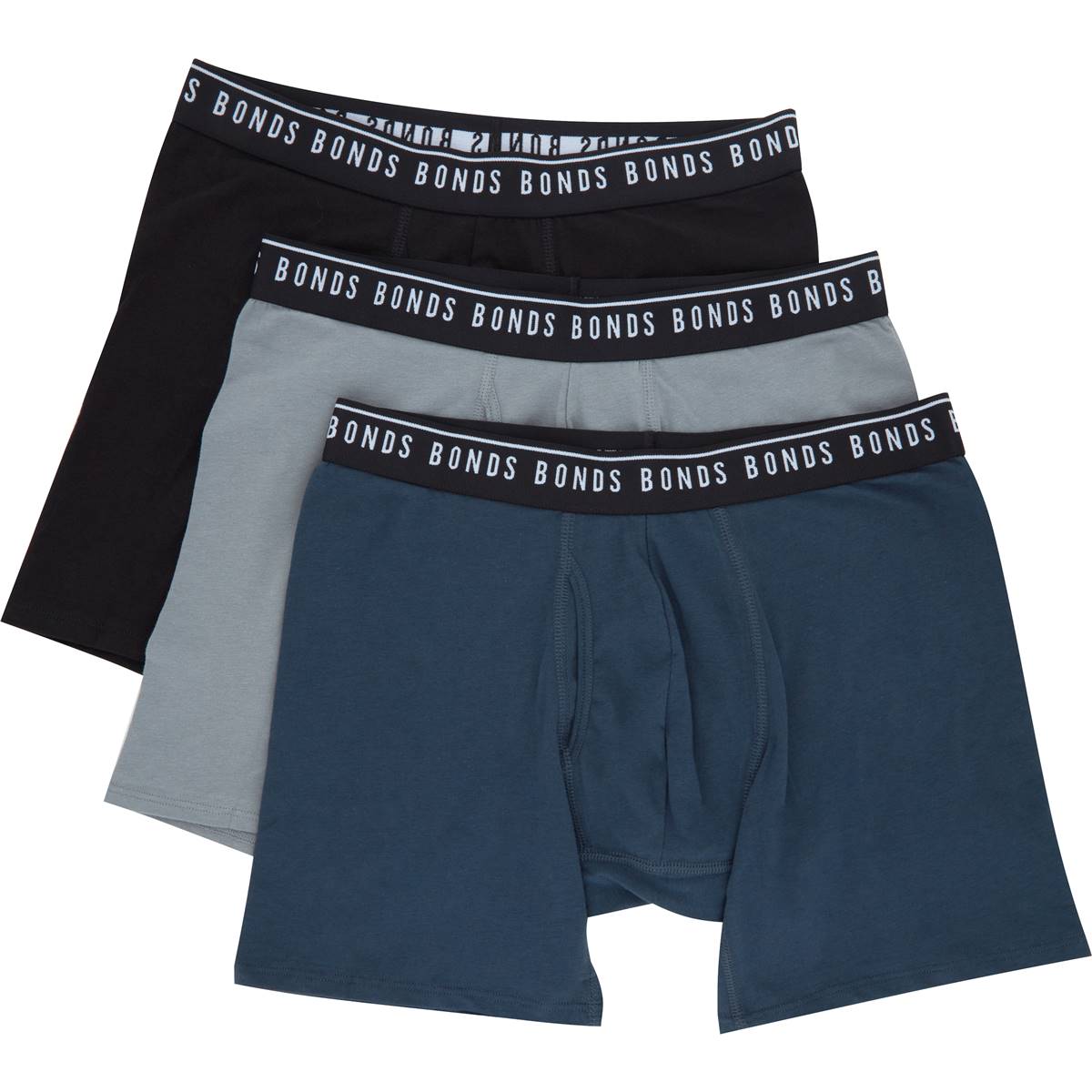 Bonds Mens Cotton Stretch Trunks Small Assorted 3 pack