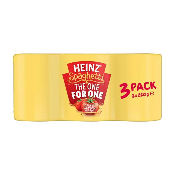 HEINZ SPAGHETTI IN TOMATO SAUCE PASTA 3PACK 660G