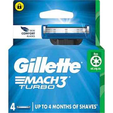 Gillette Mach 3 Turbo 3D Razor Blades 4 pack