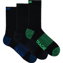 Tradie Mens Cotton Blend Work Socks Size 7-10 3 pack