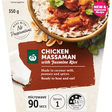 Woolworths Ready to Eat Meal Chicken Massaman 350g