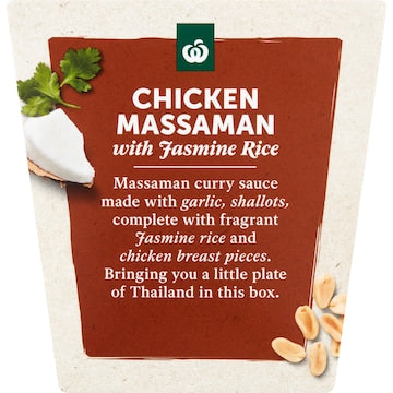 Woolworths Chicken Massaman With Rice 350g