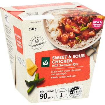 Woolworths Ready to Eat Meal Sweet & Sour Chicken 350g