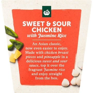 Woolworths Ready to Eat Meal Sweet & Sour Chicken 350g