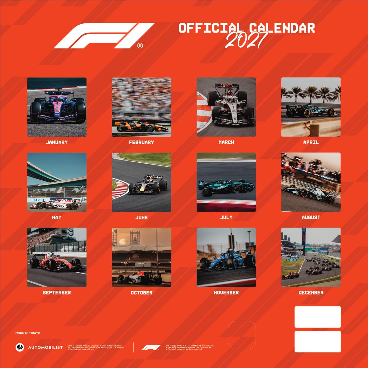 Formula 1 (F1) - 2027 Calendar