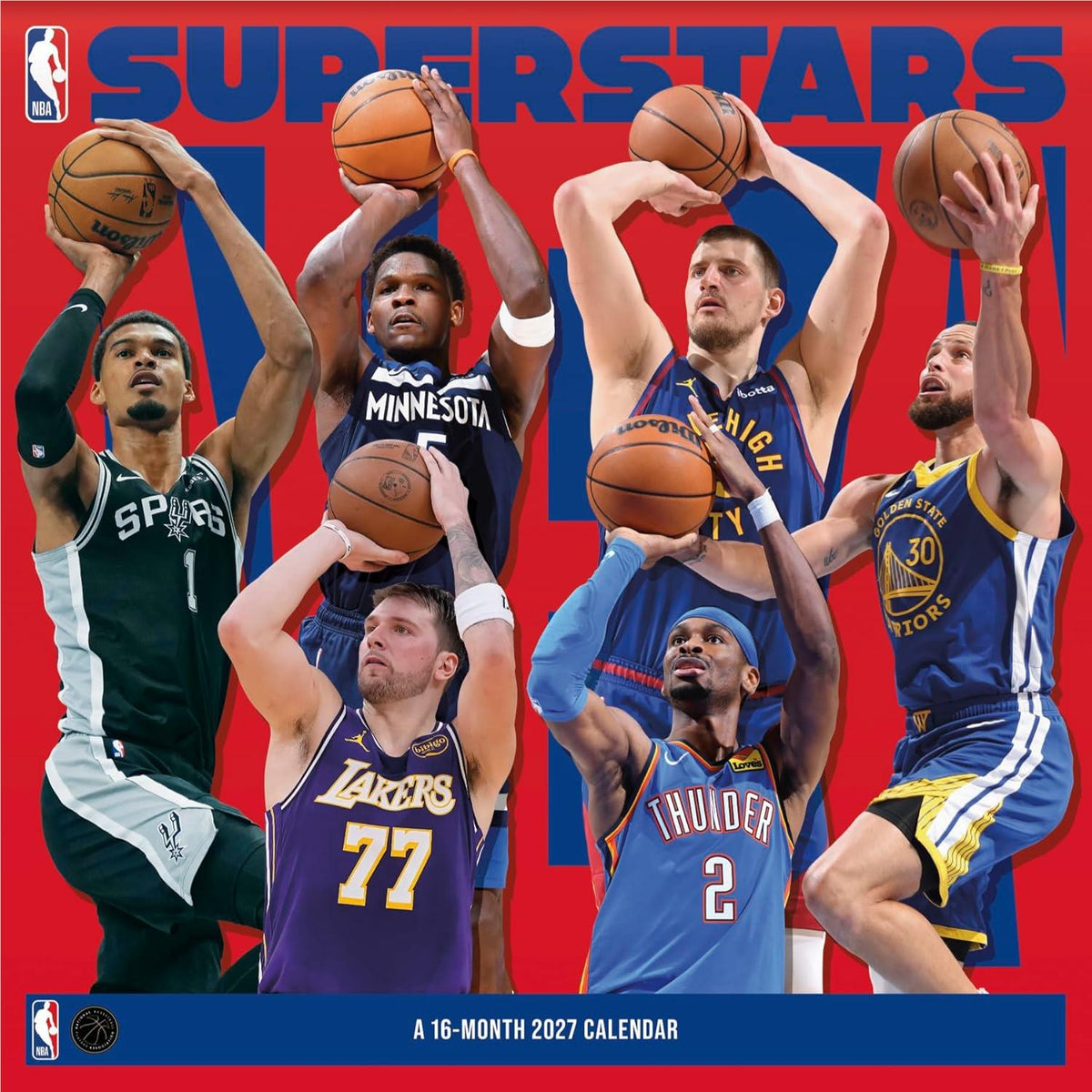 NBA Superstars - 2027 Calendar