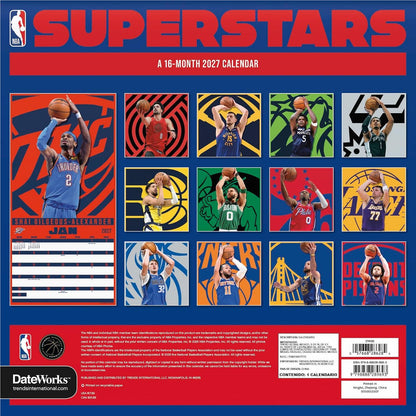 NBA Superstars - 2027 Calendar