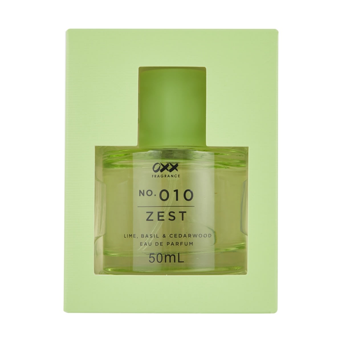 OXX Fragrance No. 010 Zest Eau De Parfum 50ml - Lime, Basil and Cedarwood