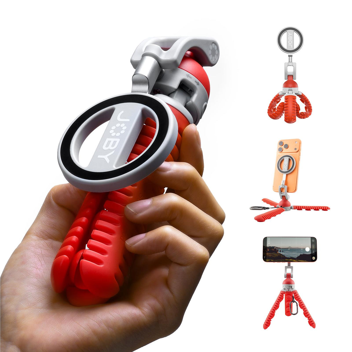 JOBY Podzilla Octo Suction Tripod (Red)