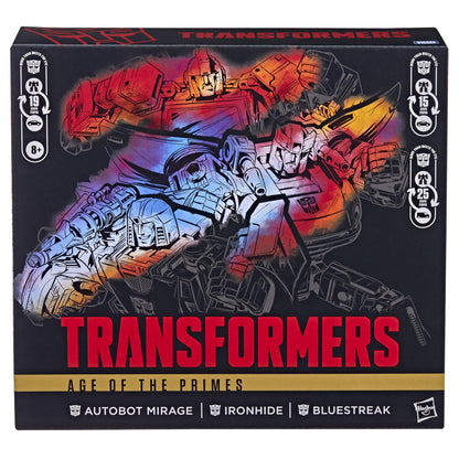 Transformers - Age Of The Primes: Autobot Mirage, Ironhide, and Bluestreak Figures