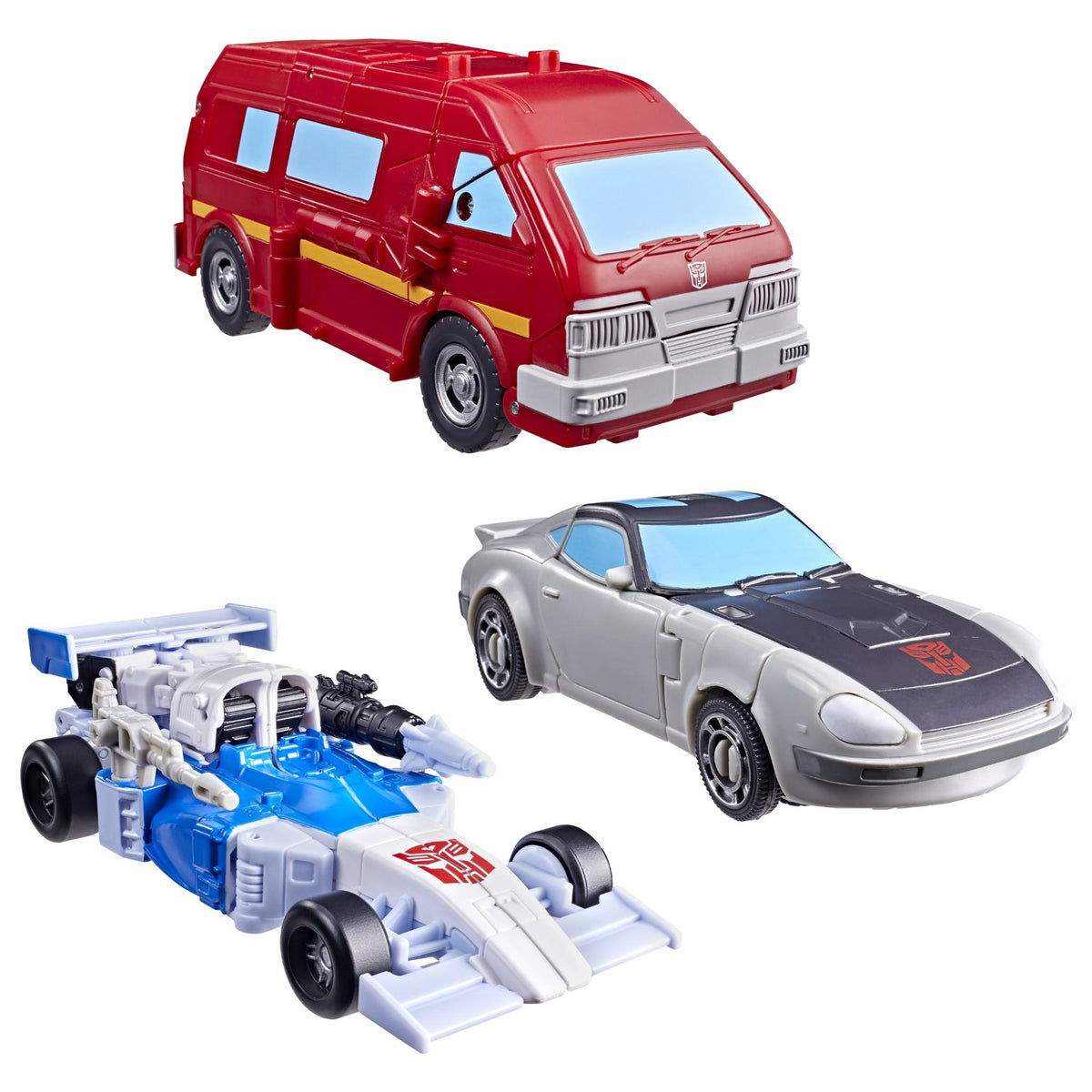 Transformers - Age Of The Primes: Autobot Mirage, Ironhide, and Bluestreak Figures
