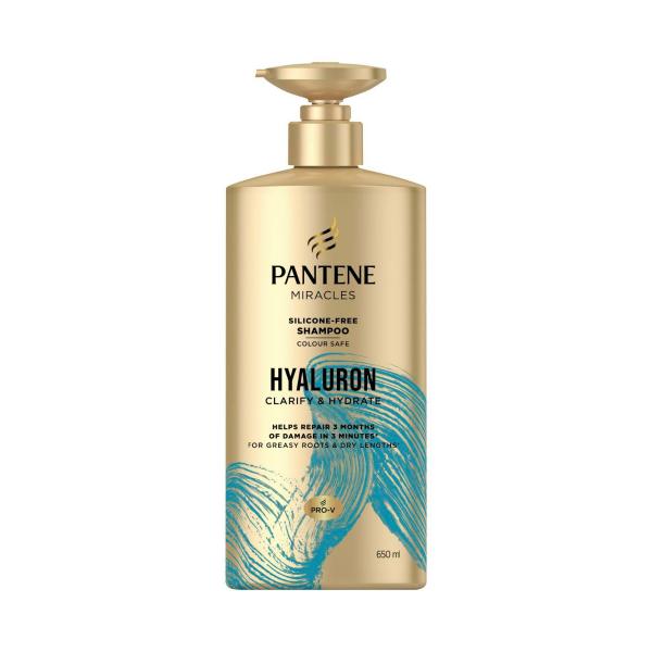 PANTENE MIRACLES HYALURON CLARIFY & HYDRATE SILICONE FREE SHAMPOO 650ML