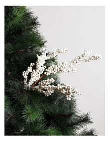 Harvest Christmas White Berry Spray Pick 62cm in White