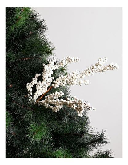 Harvest Christmas White Berry Spray Pick 62cm in White