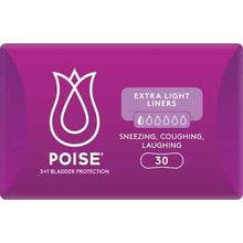 Poise Incontinence Liners Extra Light 30 pack