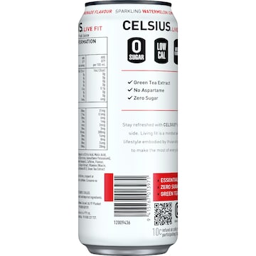 Celsius Energy Drink Sparkling Watermelon Lemonade Can 330mL