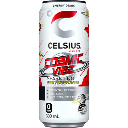 Celsius Energy Drink Sparkling Cosmic Vibe Can 330mL