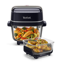 Tefal Crisp & Go Portable Glass Air Fryer (Black)