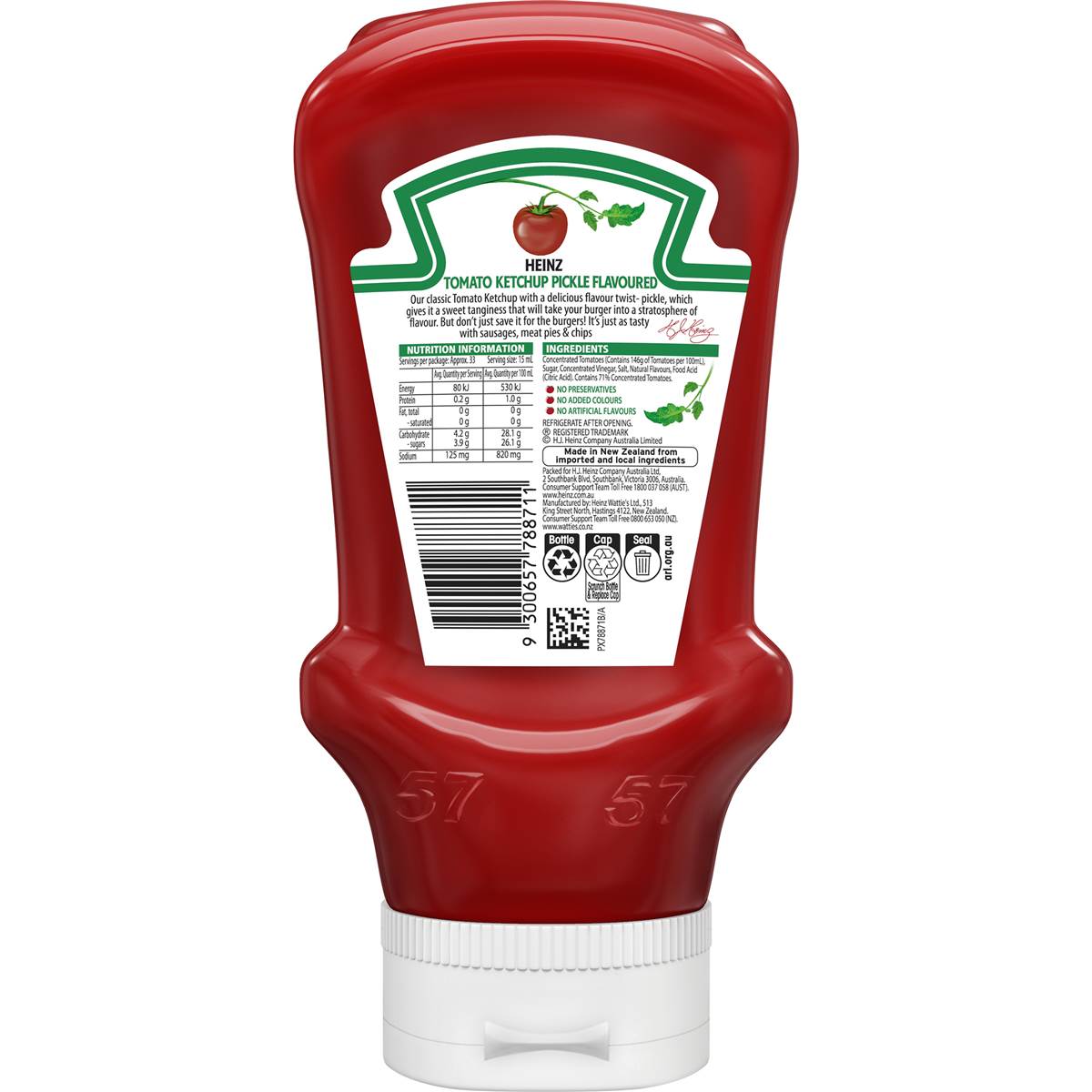 Heinz Tomato Ketchup Pickle Flavoured Sauce 500mL