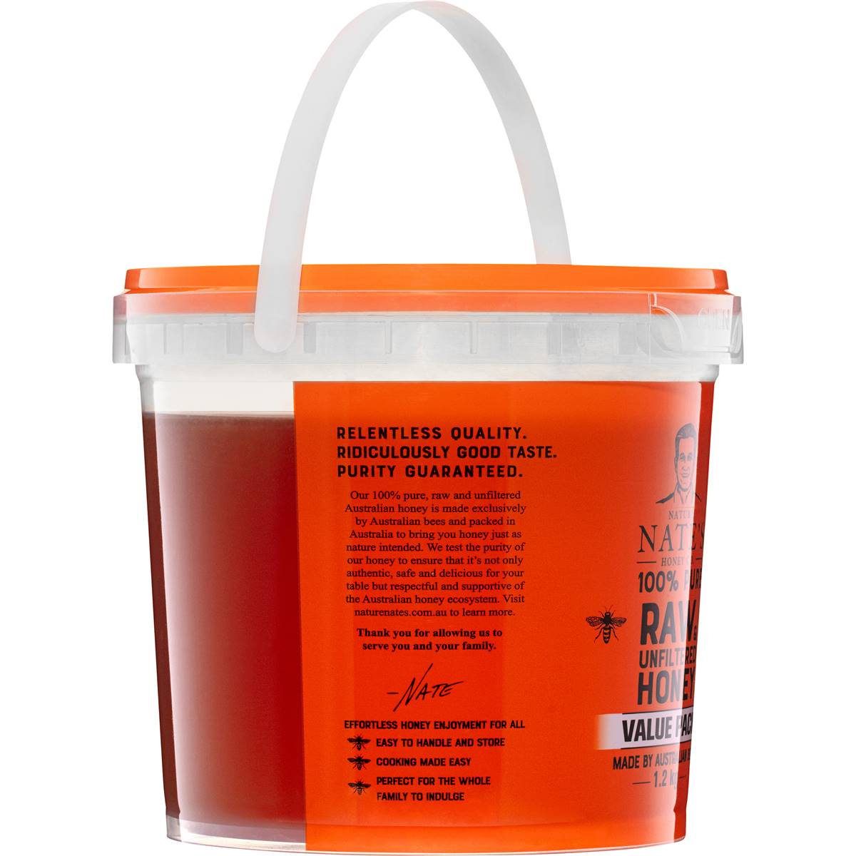 Nature Nate's Pure Raw & Unfiltered Honey Value Pack 1.2kg