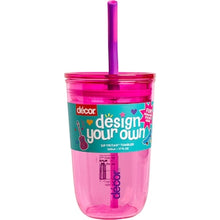 Decor Design Your Own Junior Tritan Tumbler Assorted 500mL each