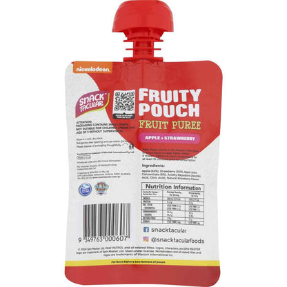 Snacktacular Fruity Pouch Fruit Puree Apple & Strawberry Paw Patrol 90g x 5 pack