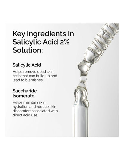 Salicylic Acid 2% Solution, Exfoliating Serum for Blemish-Prone Skin 30ml