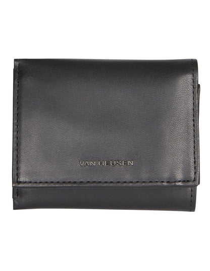 Trifold Wallet with ID Window in Black