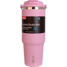 Decor Insulated Double Wall Travel Tumbler 900mL Assorted each