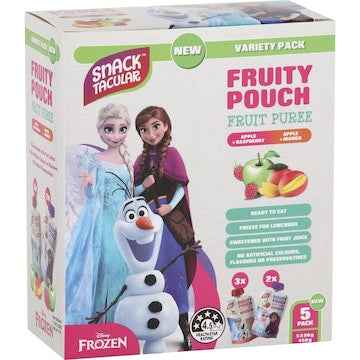 Fruit Puree Pouches Variety Pack, 90g, 5-Pack