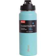 Decor Flip Active Double Wall Water Drink Bottle 750mL Assorted each