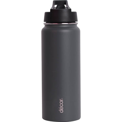 Decor Flip Active Double Wall Water Drink Bottle 750mL Assorted each