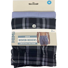 For Him Mens Woven Boxer Medium 2 pack