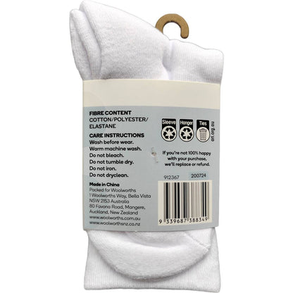 For Kids Full Crew Cushioned Sports Socks Size 9-12 4 pack
