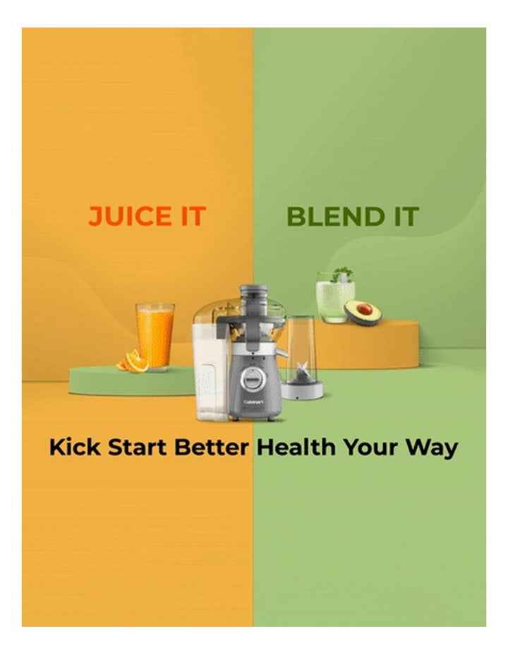 Kick Start Personal Juicer And Blender in Silver CBJ-450XA