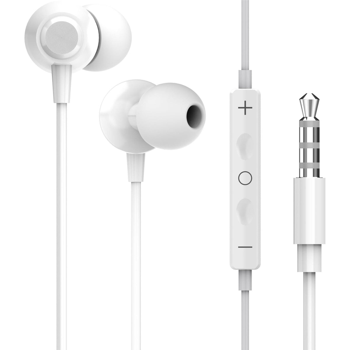 XCD Wired 3.5mm Earbuds (White)