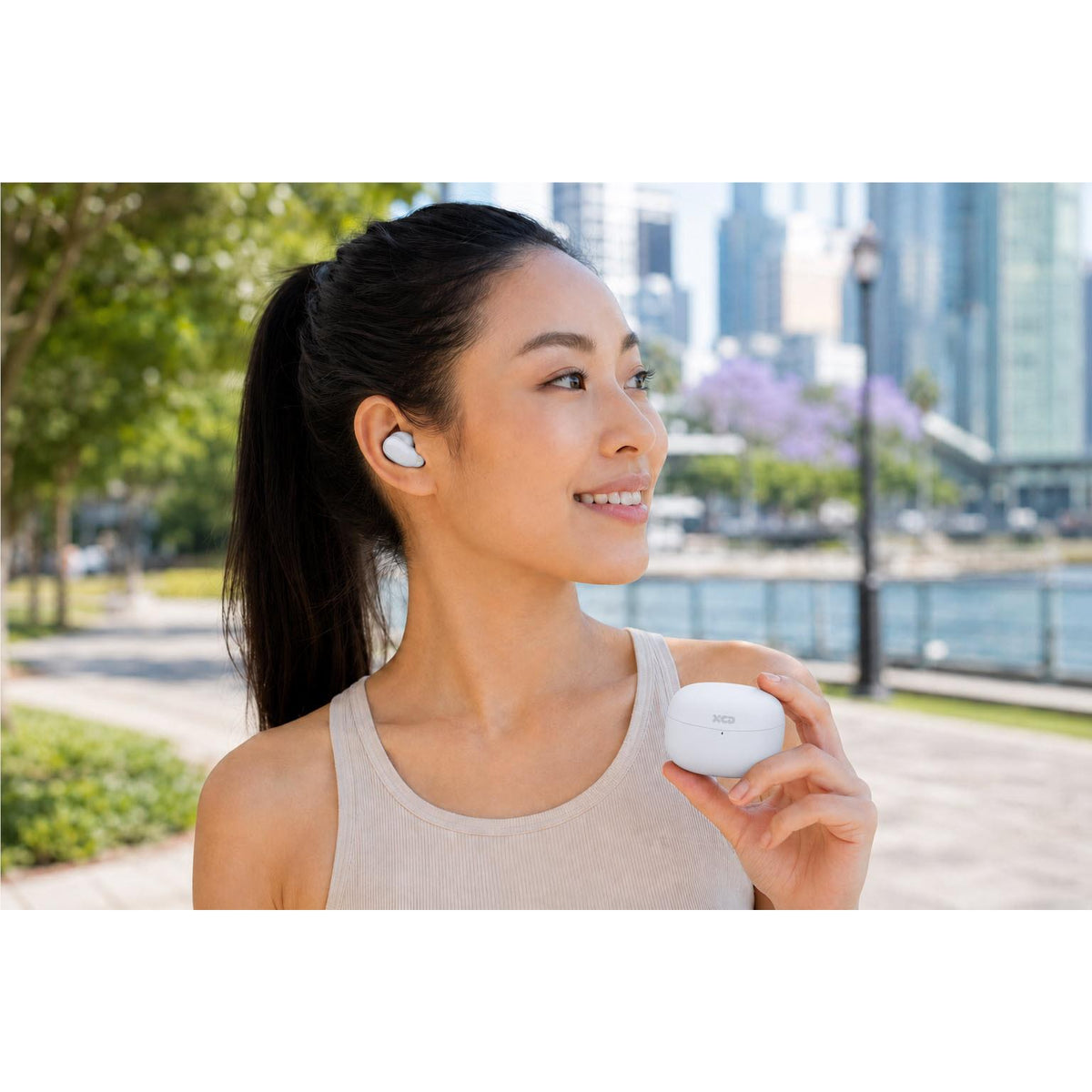 XCD True Wireless Stem In-Ear Headphones (White)