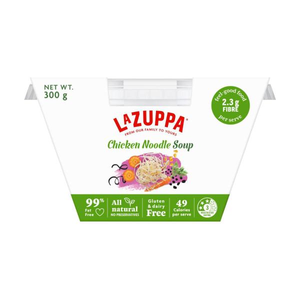 LA ZUPPA MICROWAVEABLE SOUP BOWL CHICKEN NOODLE SOUP 300G