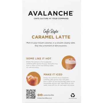 Avalanche Caramel Latte Sachets 26 pack